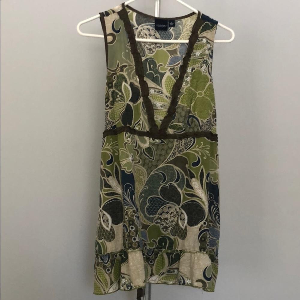 Sonoma Life + Style Sz L Boho Sleeveless Top